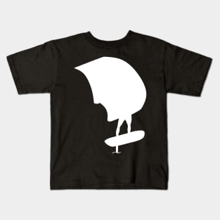 Wing surfer with wingfoil foiling Kids T-Shirt